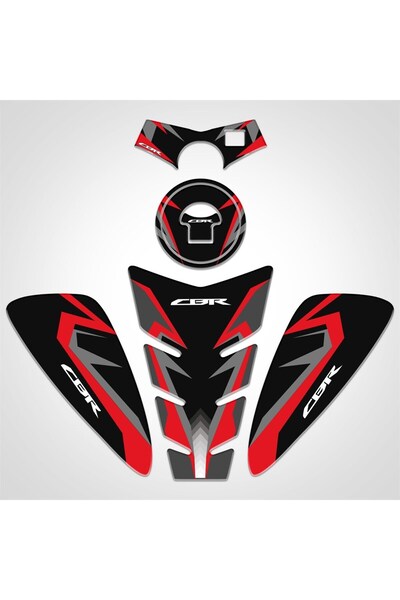 Redline Grafik Redlinegrafik cbr125 Uyumlu Tank Pad Depo Kapak Pad Gidon Pad ...