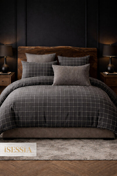 Isessia Σετ Παπλωματοθήκης Siona Διπλό με Ελαστικά Σεντόνια