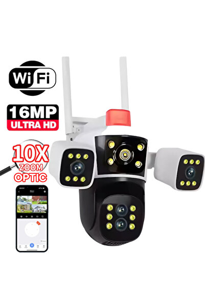 OEM Κάμερα παρακολούθησης WiFi με 3 κάμερες τύπου κροκόδειλου, Οπτικό ζουμ 10...