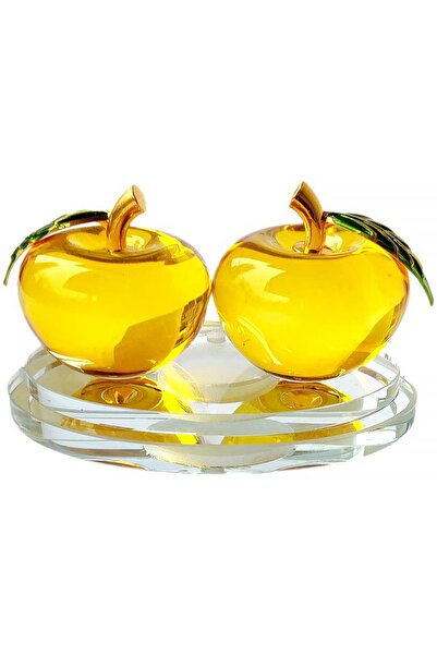 ZODIACOOL 2 mere suport aromaterapie, cristal k9 galben 12 cm