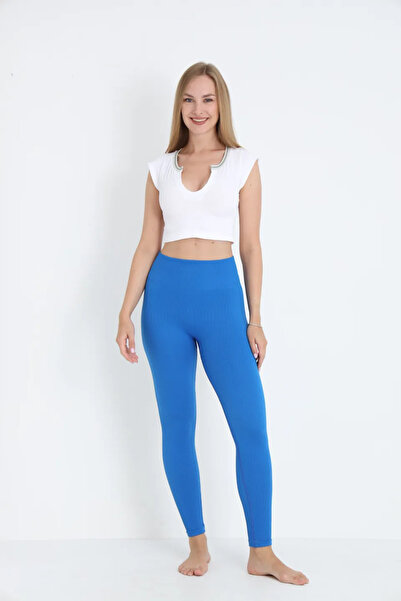 Serena Γυναικείο μπλε Ριγέ καλσόν