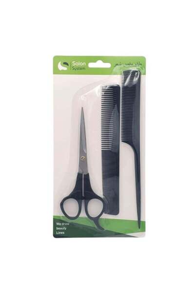 Salon System Salon System Hair Combs & Scissors - Bk23-393