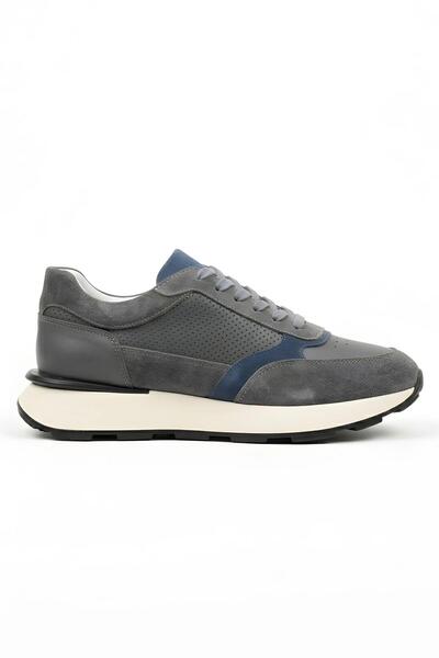 Ahmed Hamdi Bey Leon gray men's leather shoes
