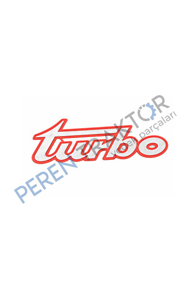 PEREN TRAKTÖR Massey Ferguson Turbo Ön Panjur Amblemi Turbo Arma Massey Fergu...