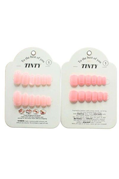 Tinty Tinetti Adhesive Artificial Nails 24 Pieces |   Number 1