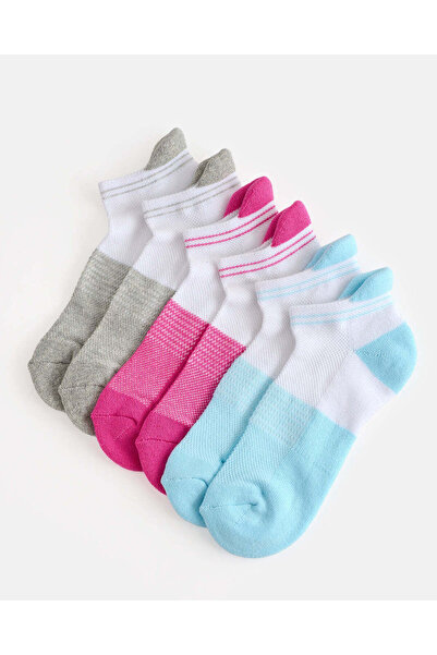 REDTAG Senior Girls Assorted Ankle Length Sports Socks 3 Pairs