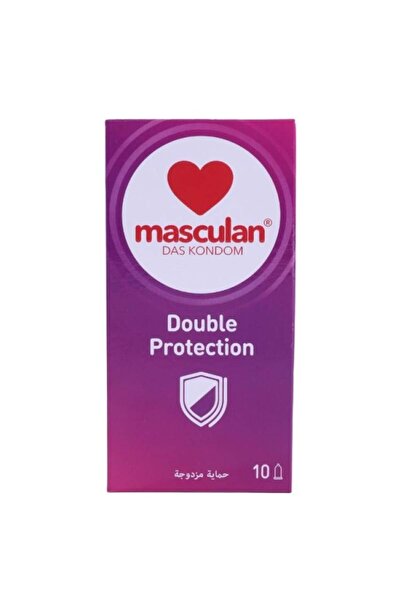 Masculan واقي ذكري حماية مزدوجة من ماسكولان - 10 قطع