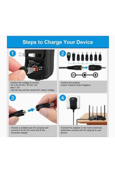 Generic Multi-Function 30W12W Charger Adjustable Power Adapter