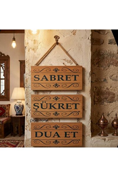 ÇEÇEN HOME Διακοσμητική Ξύλινη Πινακίδα με Γραπτό Προτάμισμα Συγνώμης, Ευχής ...