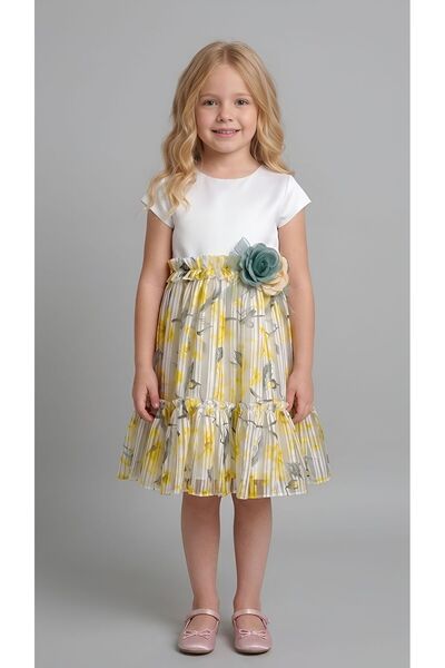 MAY MARA ΚΟΡΙΤΣΙΣΤΙΚΟ ΦΟΡΕΜΑ ΜΕ ΚΟΝΤΑ ΜΑΝΙΚΙΑ ΚΑΙ ΛΙΝΟ ΣΧΕΔΙΟ ΜΕ ΛΟΥΛΟΥΔΙΑ