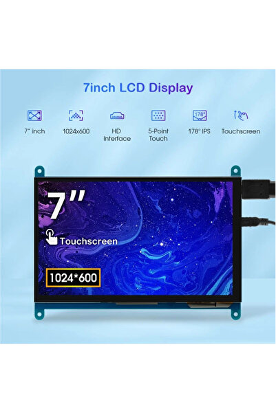 ELECROW Οθόνη αφής 7 ιντσών 1024x600 IPS