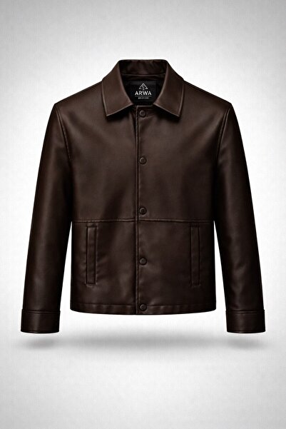 LUMAST Premium Δερμάτινο Μπουφάν με Κουμπωτά Κούμπωμα - Διαχρονική Κομψότητα