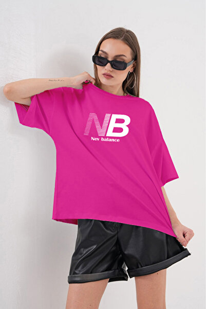 ZAVIXO ΓΥΝΑΙΚΕΙΟ Μπλουζάκι με στάμπα, oversized, 100% βαμβάκι |   Άνετο κοντο...