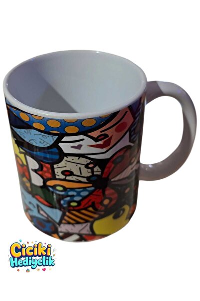 ciciki hediyelik كوب سيراميك بتصميم مطبوع - كوب هدية