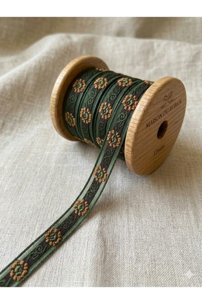 satab French Floral Organza Ribbon / Decorative Ribbon 12mm - 25Meters