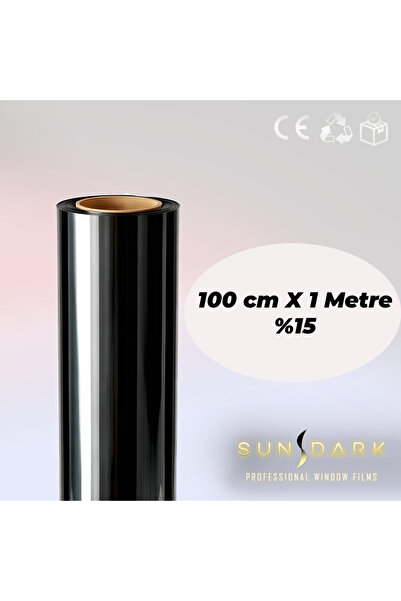 SUNDARK 100 cm X 1 Meter |   Black Window Film 15% | |   Home • Office • Vehi...