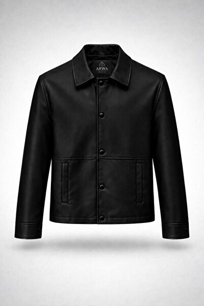 LUMAST Premium Δερμάτινο Μπουφάν με Κουμπωτά Κούμπωμα - Διαχρονική Κομψότητα