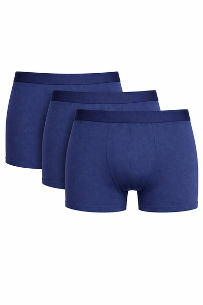 Gambocci Set de 3 boxeri pentru bărbați, 95% bumbac, elastici, respirabili, uni