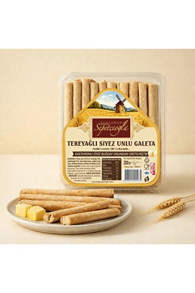 Sepetçioğlu KASTAMONU Tereyağlı Siyez Unlu Galeta 200G