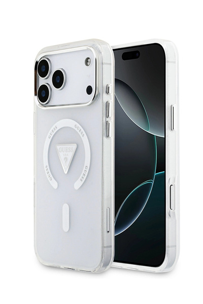 Guess iPhone 17 Pro Max Orjinal Lisanslı M-safe Kadın Şeffaf Telefon Kılıfı G...