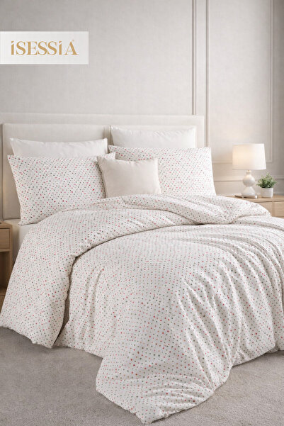 Isessia Комплект спално бельо Мира с двойна еластична лента и плик за завивка