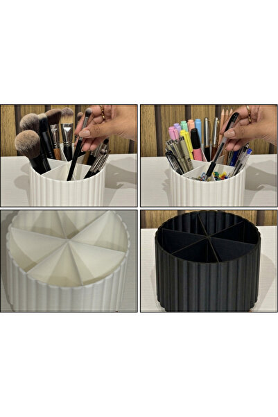 DU&ER Makeup Brush Organizer Pen Holder – Desktop Organizer for Cosmetics and...