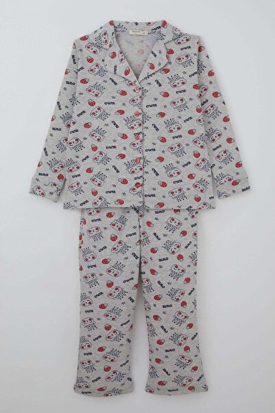 Breeze Σετ Πιτζάμες για Κορίτσια, Σχέδιο Queen Kitty & Strawberry, 7-11 ετών,...