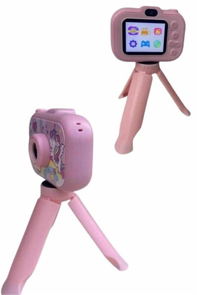 Çocuk Için Eğitici Video Kamera Ayaklı Mini Fotoğraf Makinesi - LUM1NA8401-7113