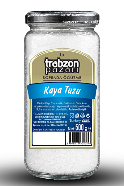TRABZON PAZARI Rafineli, Iyotsuz Öğütülmüş Kaya Tuzu 500 Gr