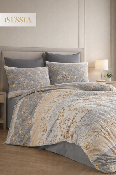 Isessia Σετ Παπλωματοθήκης Mira Double με Ελαστικά Σεντόνια