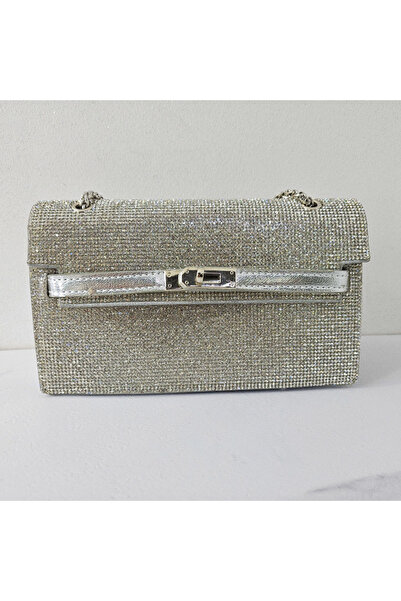 velve Τσάντα ευκαιρίας Yzza, με πλευρικό κούμπωμα twist και χειροποίητες στρα...