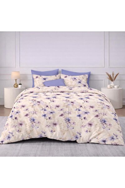 Pucioasa Double bed linen, 2 persons, Sulfur, Cotton, Finet, 6 Pieces, with e...