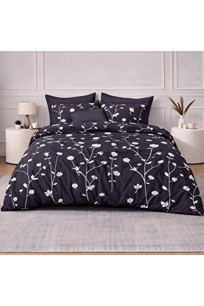 Pucioasa Double bed linen, 2 persons, Sulfur, Cotton, Finet, 6 Pieces, with e...