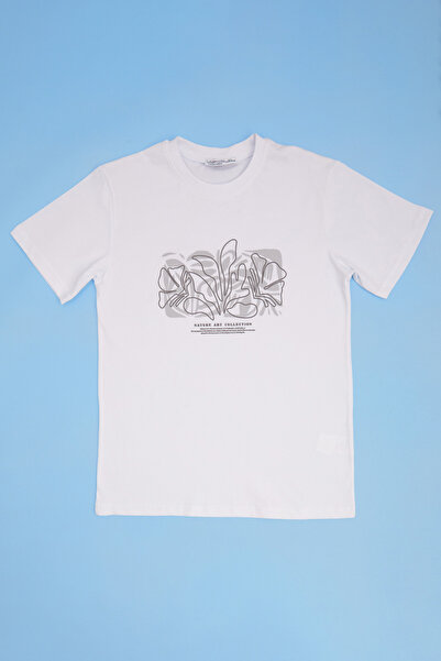 Fulla Moda Μπλουζάκι για αγόρι με στάμπα Crew Neck