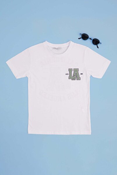 Fulla Moda Μπλουζάκι για αγόρια με στάμπα Καλιφόρνια