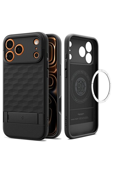 Spigen Husă iPhone 17 Pro, Caseology Parallax MagSafe, Negru