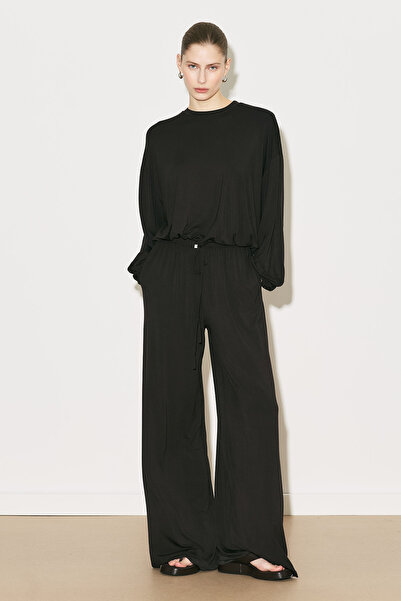 Manuka Εύκολη μπλούζα με ρυθμιζόμενα μανίκια μπαλόνι, καφέ χρώμα