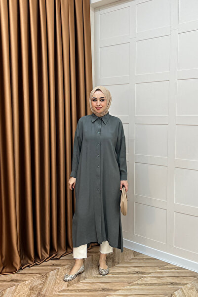 Stilife Κούπρα Μακρύ Τουνίκ Χακί