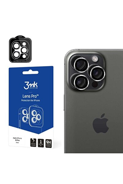 3MK Folie camera pentru iPhone 15 Pro din sticla, Lens Protection Pro 3mk, Tr...