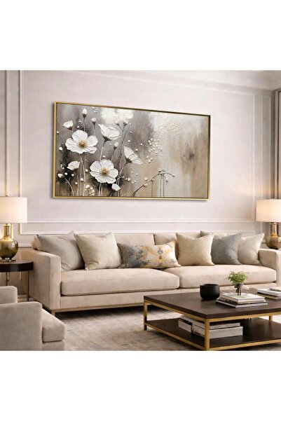 designadv Rose Wall Art Pictures - Silver Frame