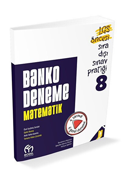 Model Eğitim Yayınları 8. Sınıf Banko Matematik Deneme