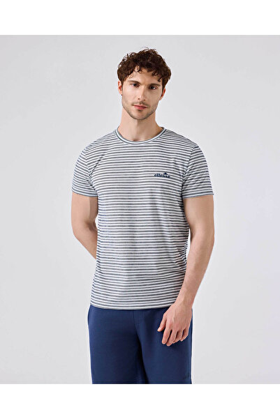 Ellesse Ανδρικό μπλουζάκι με ρίγες σε σκούρο μπλε χρώμα 6Sm5021