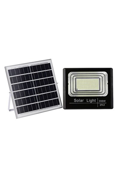 Dumco Προβολέας με Μονοκρυσταλλικό Ηλιακό Πάνελ και τηλεχειριστήριο - 200W/6500k