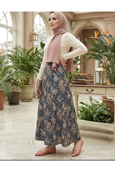 SHİROSA μοτίβωδη φούστα χιτζάμπ