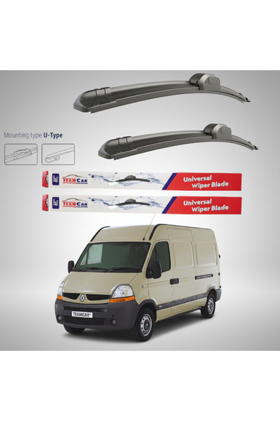 TEAMCAR Renault Master Van L1H2 (2006–2010) Επίπεδες Υαλοκαθαριστήρες |   Μπρ...