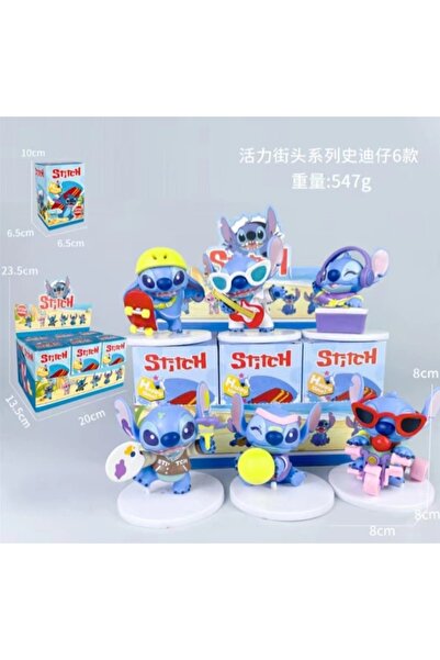 Meyra Accessories Stitch Happy Time Serisi Koleksiyon Figür Seti blind box collection sürpriz kutulu hediyelik 1adet