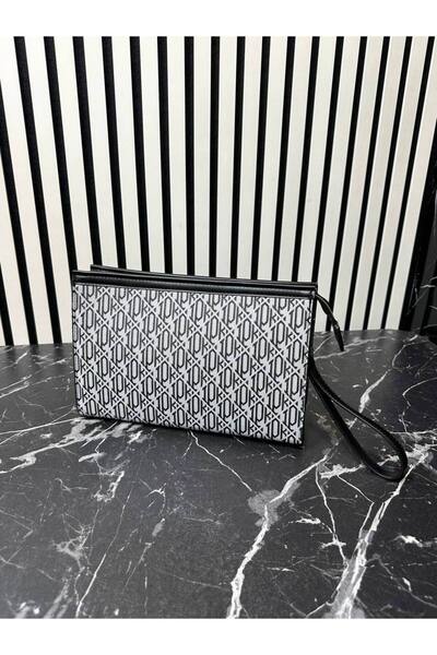 DENİZ Clutch Kaliteli Trend Monogrm seri çanta