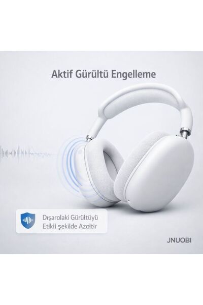 JNUOBI AirMax Kablosuz Kulak Üstü Kulaklık - Aktif Gürültü Engelleme, Uzamsal...