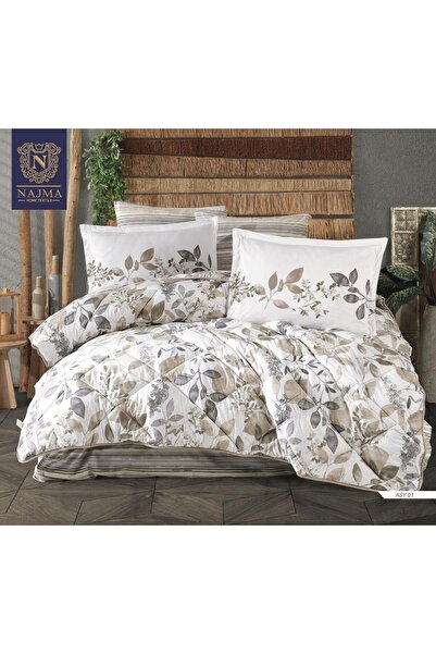 NAJMA Turkish Summer Bedspread Set 100% Cotton Royal 6 Pieces Quilt Cover Siz...