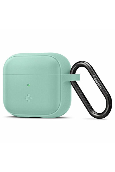 Spigen Silicon Fit Θήκη Σιλικόνης με Γάντζο Mint για Apple AirPods 3